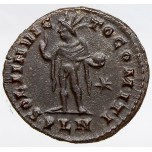 Constantinus I.  (307-337). AE 21 mm. SOLI INVICTO COMITI PLN, minc. Londýn. RIC-234