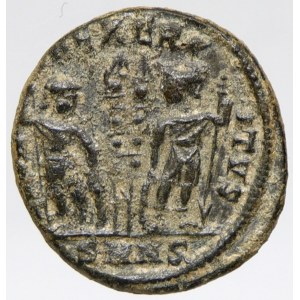 Constantinus II.  (324-337). AE 16 mm. GLORIA EXERCITVS SMNS, minc. Nicomedia