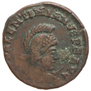 Valentinianus II.  (375-392). AE 21 mm. GLORIA ROMA NORVM, císař na galéře, minc. Siscia. Sear-4061.  dr. nedor...