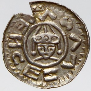 Vratislav II. (1061-92). Denár. Cach-347. dr. vylom. okr.