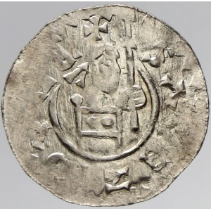 Břetislav II. (1092-1100). Denár. Cach-388. pomačkaný, dr. nedor.