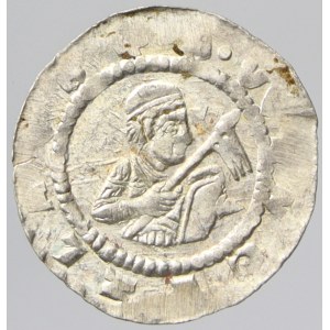 Bořivoj II. (1100-20). Denár. Cach-423. opisy nedor.