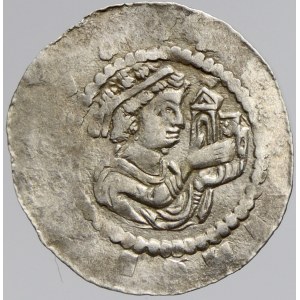Vladislav I. (1109-17). Denár (0,72 g). Cach-557. opisy nedor.