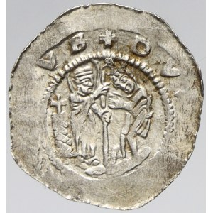 Vladislav II. (1140-74). Denár. Cach-587. opisy nedor.