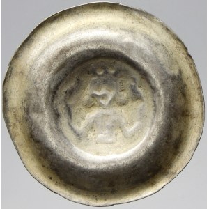 Václav II. (1283-1305). Střední brakteát (0,34 g). Cach-864