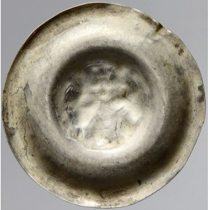 Václav II. (1283-1305). Střední brakteát (0,39 g). Cach-864