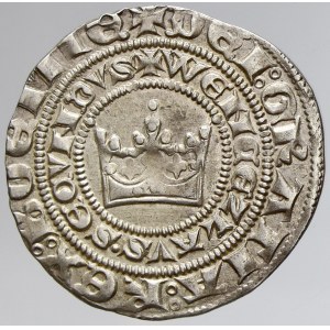 Václav II. (1283-1305). Pražský groš (3,75 g). Sm.-2. n. nedor.