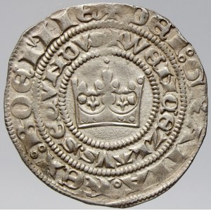 Václav II. (1283-1305). Pražský groš (3,80 g). Sm.-2. n. nedor.