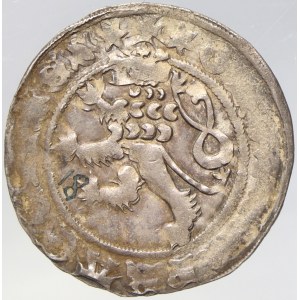 Karel IV. (1346-78). Pražský groš, blíže neurč. při okraji nedor.