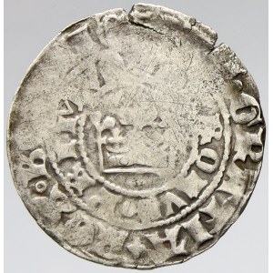 Karel IV. (1346-78). Pražský groš, blíže neurč. nedor., naprask. okraj