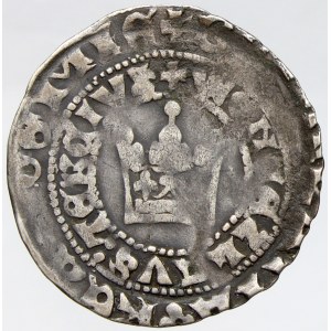 Václav IV. (1378-1419). Pražský groš (2,82 g), blíže neurč. dr. nedor.