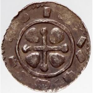 Ota I. Sličný (1061-87). Olomoucký denár. Cach-371. n. nedor.