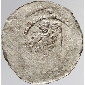 Vladislav I. nebo II. (1137-40). Olomoucký denár. Cach-neuvádí, VP-229, Šmerda-426. nedor.