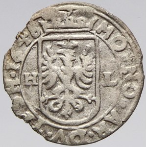 Těšín. Alžběta Lukrécie (1625-53). 1 krejcar 1648 HL s tit. Ferdinanda III. SJ-3083. n. okr.