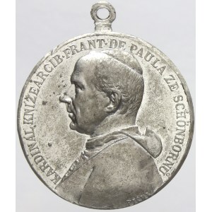 František de Paula hrabě Schönborn (1885-1899). II. sjezd katolíků československých v Praze 1898. Portrét, opis ...