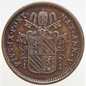 ½ baiocco 1851 R, rok V