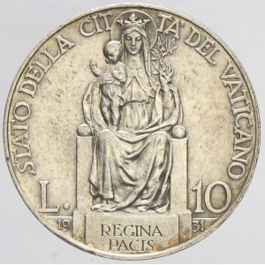 10 lira 1931 R, rok X