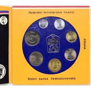 Sada oběhových mincí ČSSR 1989