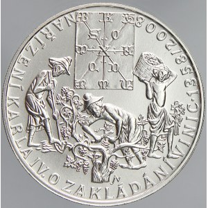 200 Kč 2008 Karel IV, plexi pouzdro, karta