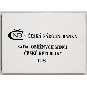 Sada oběhových mincí ČR 1993 (Hamburg, Winnipeg, Jablonec), orig. obal