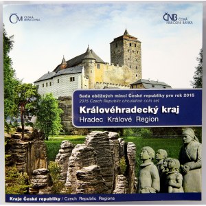 Sada oběhových mincí ČR 2015 Královéhradecký kraj, orig. obal