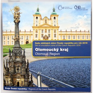 Sada oběhových mincí ČR 2016 Olomoucký kraj, orig. obal