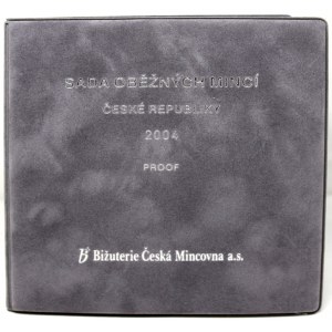 Sada oběhových mincí ČR 2004, sametový obal