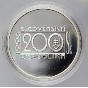 200 Sk 1996 Hronský, plexi pouzdro, etue, certifikát