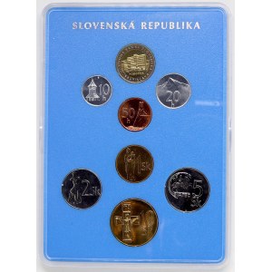 Sada oběhových mincí SR 2000 (10 hal. až 10 Ks + žeton), orig. obal
