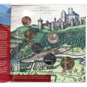Sada oběhových mincí SR 2005 (50 hal. až 10 Ks + žeton), verze Šariš, orig. obal