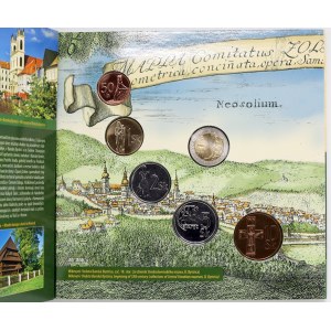 Sada oběhových mincí SR 2008 (50 hal. až 10 Ks + žeton), verze Pohrinie, orig. obal