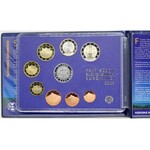Sada oběhových mincí SR 2010 (1 c. až 2 € + Ag žeton), verze 1. soubor € mincí, orig. obal ...