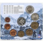 Sada oběhových mincí SR 2010 (1 c. až 2 € + žeton), verze Tekov, orig. obal