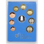 Sada oběhových mincí SR 2011 (1 c. až 2 € + Ag žeton), verze MS v hokeji, orig. obal