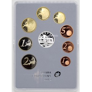 Sada oběhových mincí SR 2011 (1 c. až 2 € + Ag žeton), verze OH Londýn, orig. obal