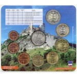 Sada oběhových mincí SR 2011 (1 c. až 2 € + žeton), verze Ponitrie, orig. obal