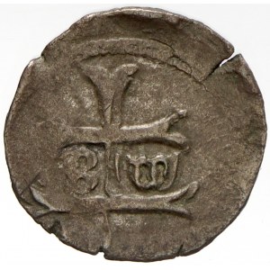 Zikmund (1387-1437). Quarting b.l. B-W. Husz.-586. excentr., patina