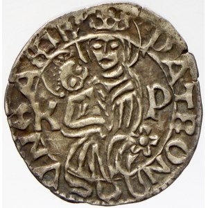 Matyáš Korvín (1458-90). Denár b.l. K-P. Husz.-722