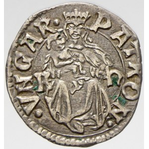Vladislav II. (1490-1516). Denár b.l. K-h. Husz.-807 var. (oba opisy končí VNGAR)