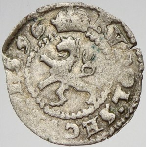 Bílý peníz jednostr. 1596 K. Hora - Herold. MKČ-383.  nedor., dr. hr.