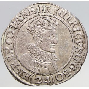 24 krejcar 1620 Praha - Škréta (zn. mincm. volně, chyba v opisu FRI Ɑ ERICUS Ɑ GBO). MKČ-658.  dr. vada stř...