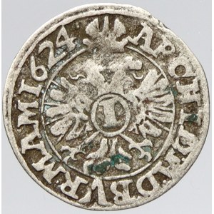 1 krejcar 1624 Vratislav - Riedler. MKČ-jako 1027 (opis končí RE)
