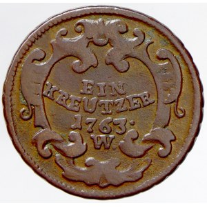 Cu 1 krejcar 1763 W. Nov.-7