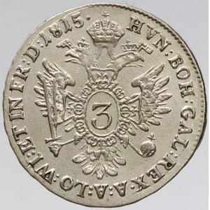3 krejcar 1815 V