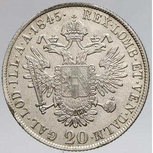 20 krejcar 1845 C