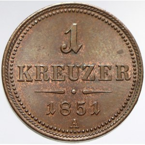 1 krejcar 1851 A