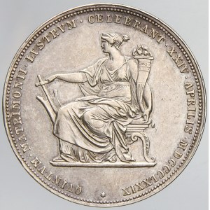 2 zlatník 1879 stříbrná svatba