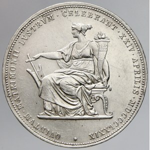 2 zlatník 1879 stříbrná svatba.  n. hr., 2x vpich