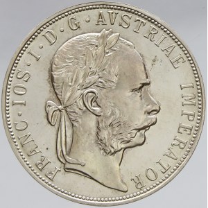 2 zlatník 1887 Kutná Hora, NOVORAŽBA z r. 2019 (Ag 0.900, minc. Kremnica, raženo 200 ks)...