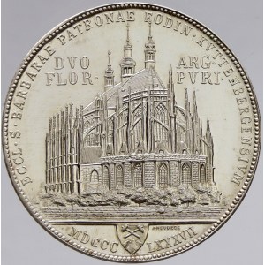 2 zlatník 1887 Kutná Hora, NOVORAŽBA z r. 2019 (Ag 0.900, minc. Kremnica, raženo 200 ks)...